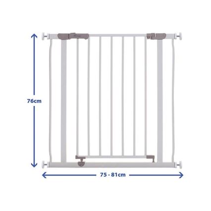 Dreambaby - Barrera de seguridad AVA 75-81 cm blanco