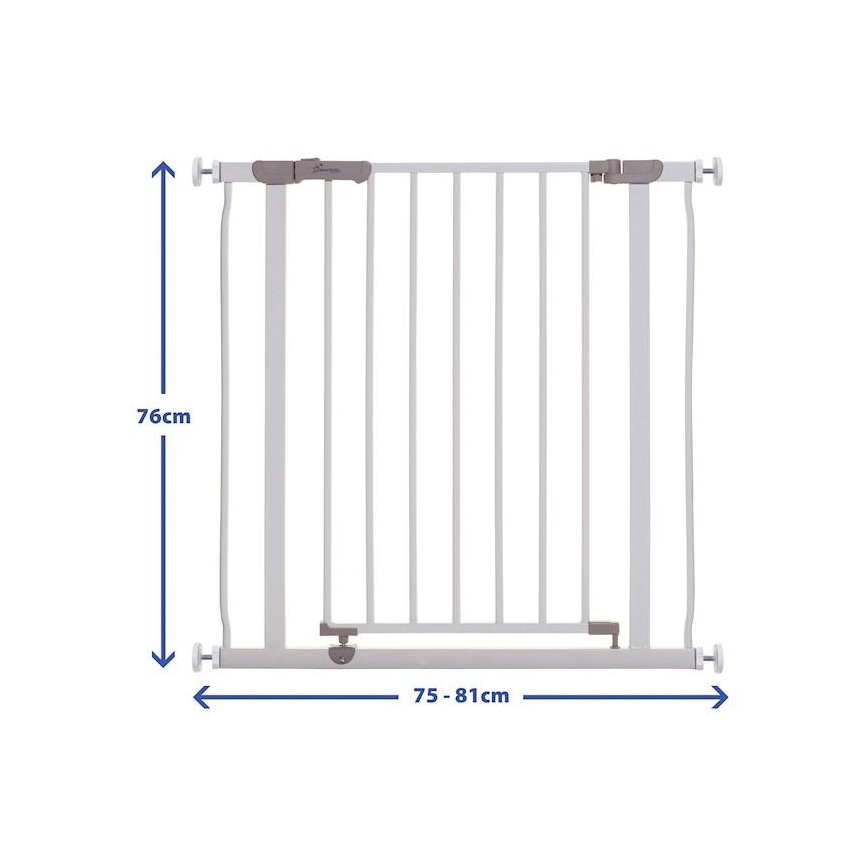 Dreambaby - Barrera de seguridad AVA 75-81 cm blanco