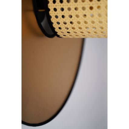 Duolla - Aplique TOKYO RATTAN 1xE27/15W/230V diá. 50 cm dorado/ratán