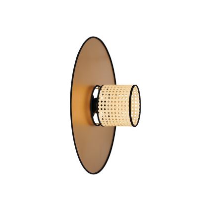 Duolla - Aplique TOKYO RATTAN 1xE27/15W/230V diá. 50 cm dorado/ratán