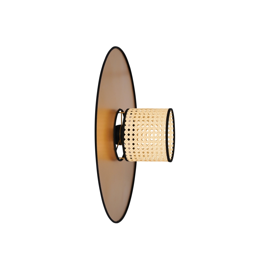 Duolla - Aplique TOKYO RATTAN 1xE27/15W/230V diá. 50 cm dorado/ratán