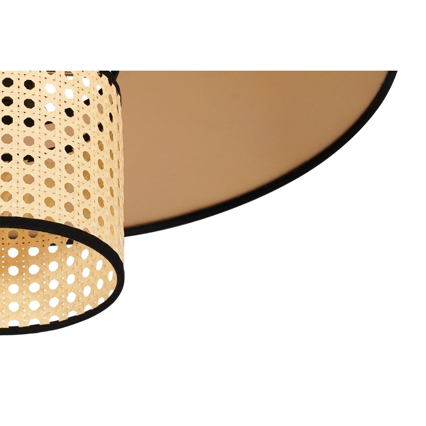 Duolla - Aplique TOKYO RATTAN 1xE27/15W/230V diá. 50 cm dorado/ratán