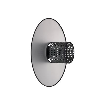 Duolla - Aplique TOKYO RATTAN 1xE27/15W/230V diá. 50 cm plata/negro