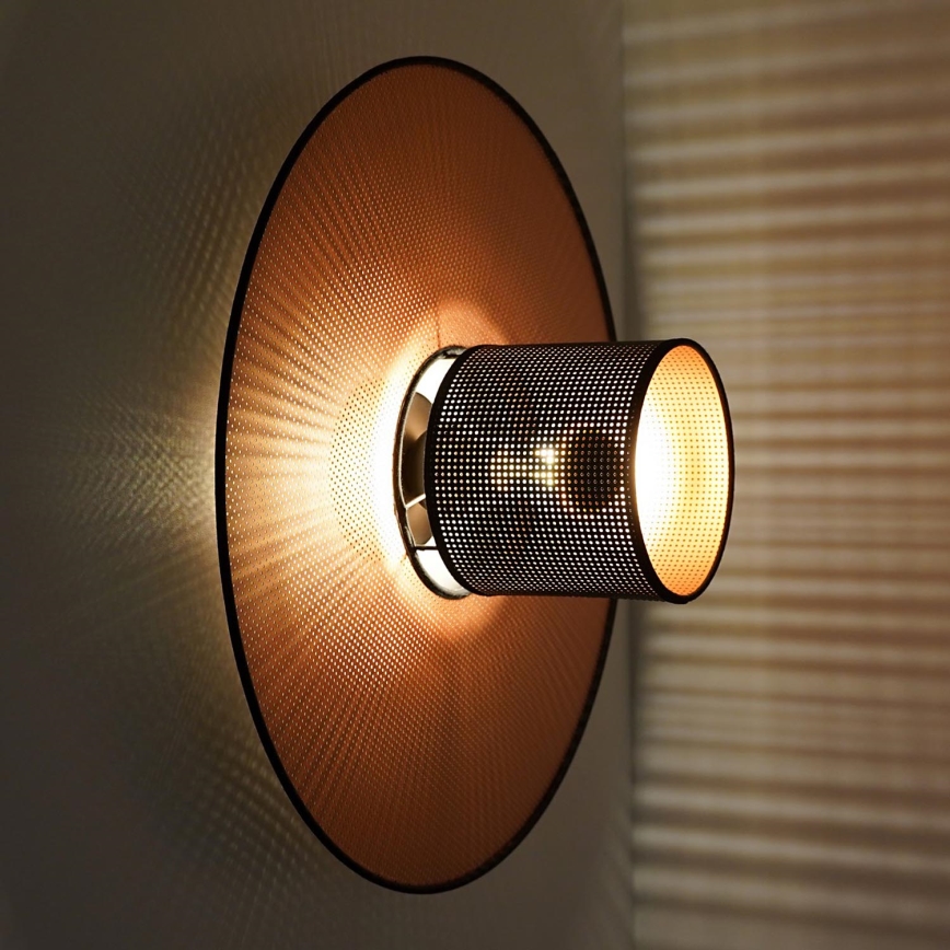 Duolla - Aplique TOKYO SHINY 1xE27/15W/230V diá. 50 cm cobre/negro