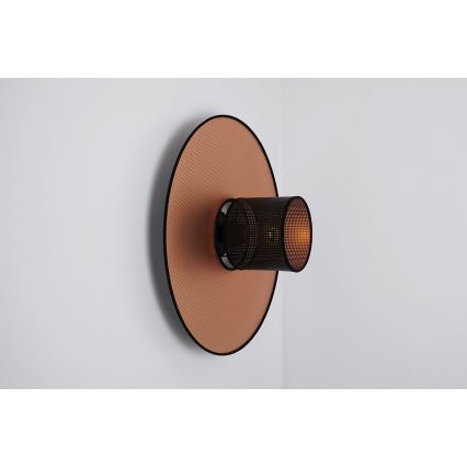 Duolla - Aplique TOKYO SHINY 1xE27/15W/230V diá. 50 cm cobre/negro