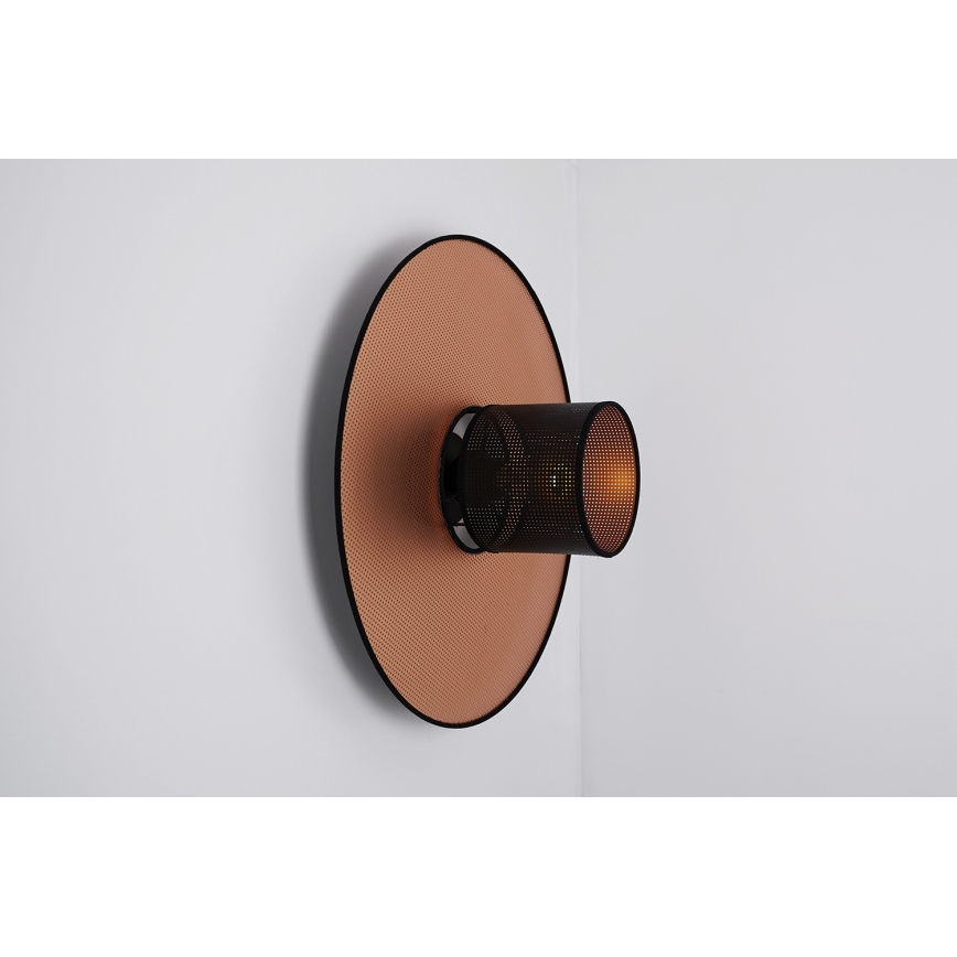 Duolla - Aplique TOKYO SHINY 1xE27/15W/230V diá. 50 cm cobre/negro