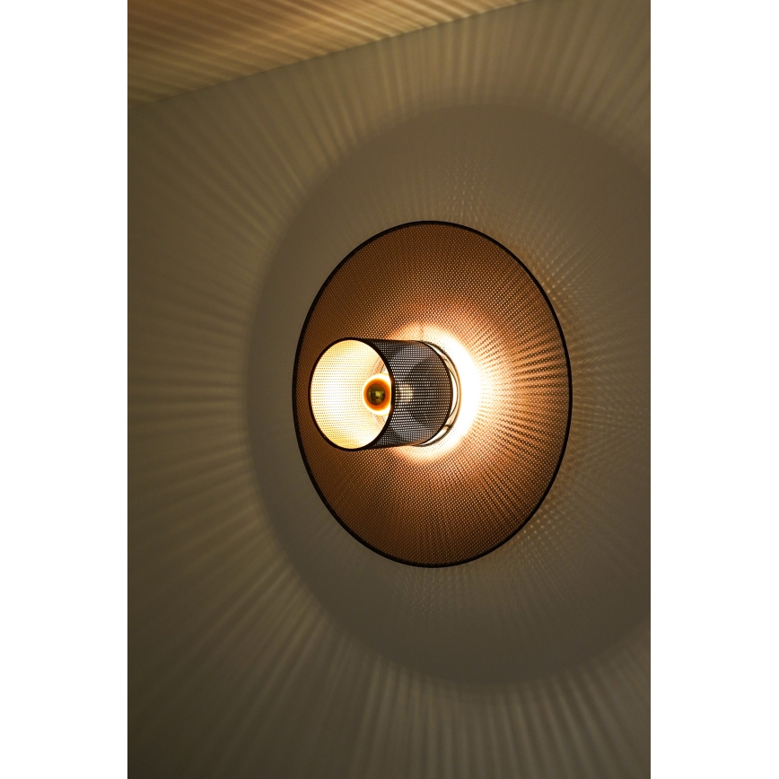 Duolla - Aplique TOKYO SHINY 1xE27/15W/230V diá. 50 cm cobre/negro