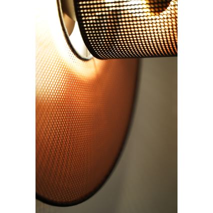 Duolla - Aplique TOKYO SHINY 1xE27/15W/230V diá. 50 cm cobre/negro