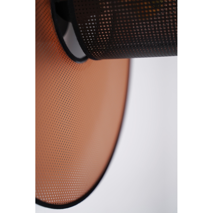 Duolla - Aplique TOKYO SHINY 1xE27/15W/230V diá. 50 cm cobre/negro