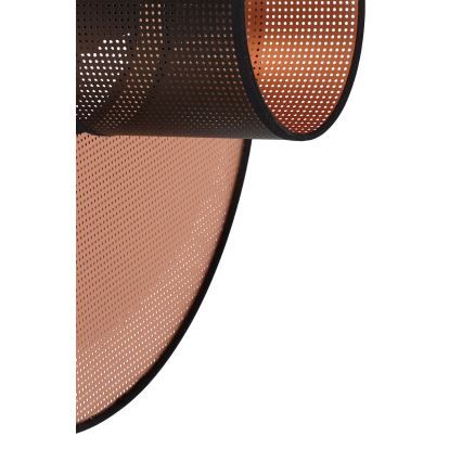 Duolla - Aplique TOKYO SHINY 1xE27/15W/230V diá. 50 cm cobre/negro