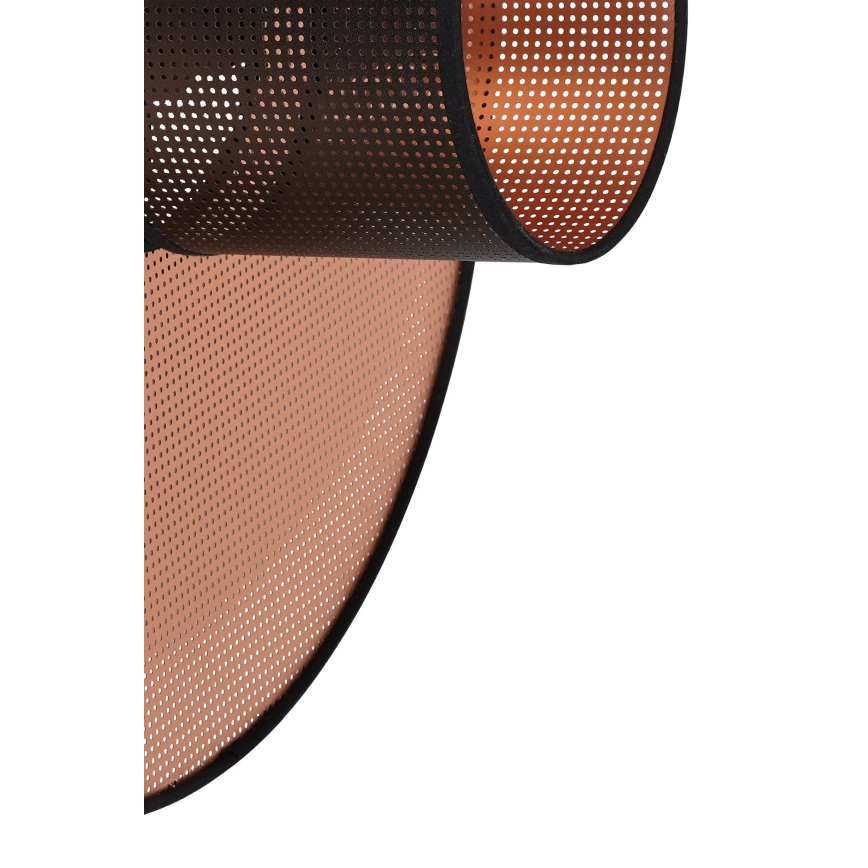 Duolla - Aplique TOKYO SHINY 1xE27/15W/230V diá. 50 cm cobre/negro