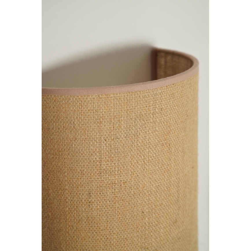 Duolla - Aplique YUTE 1xE27/15W/230V diá. 20 cm marrón