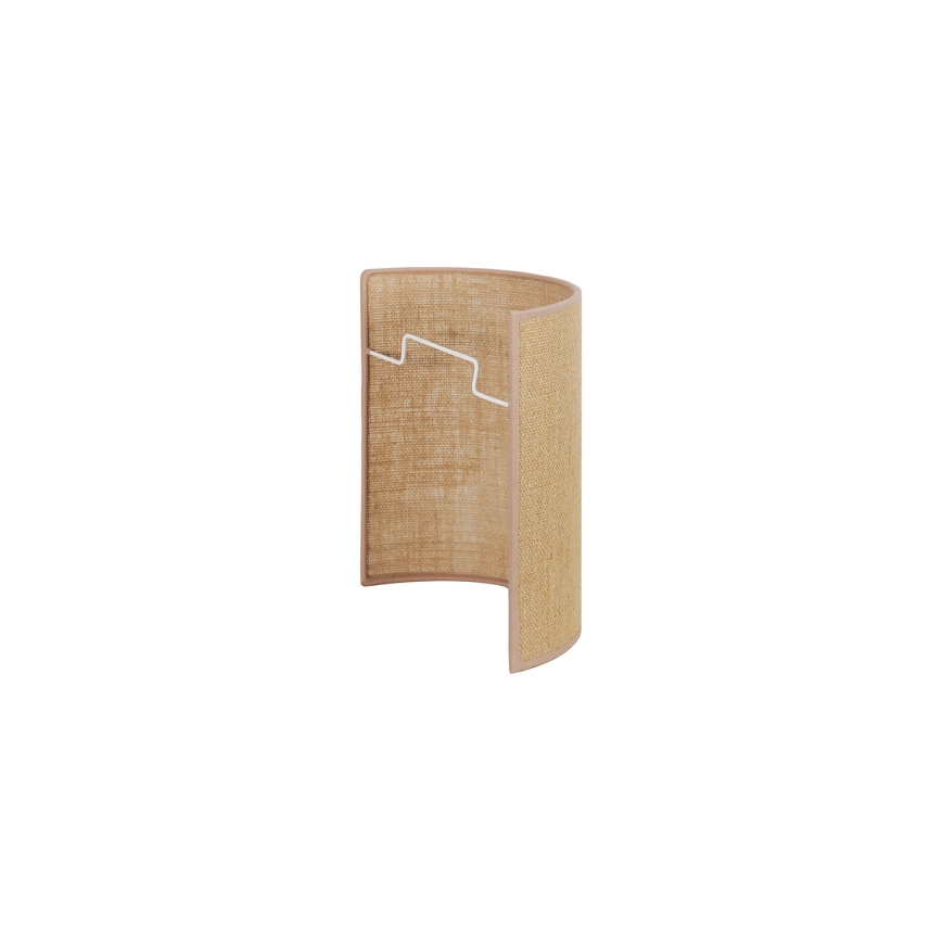 Duolla - Aplique YUTE 1xE27/15W/230V diá. 20 cm marrón