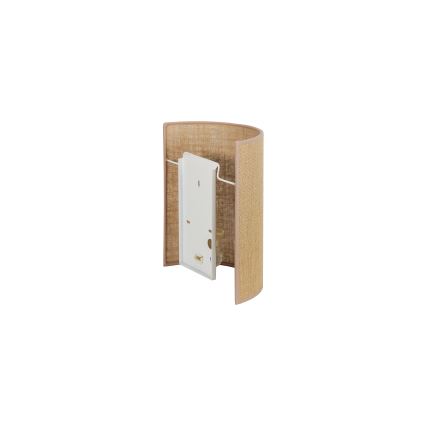 Duolla - Aplique YUTE 1xE27/15W/230V diá. 20 cm marrón