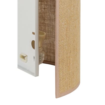 Duolla - Aplique YUTE 1xE27/15W/230V diá. 20 cm marrón