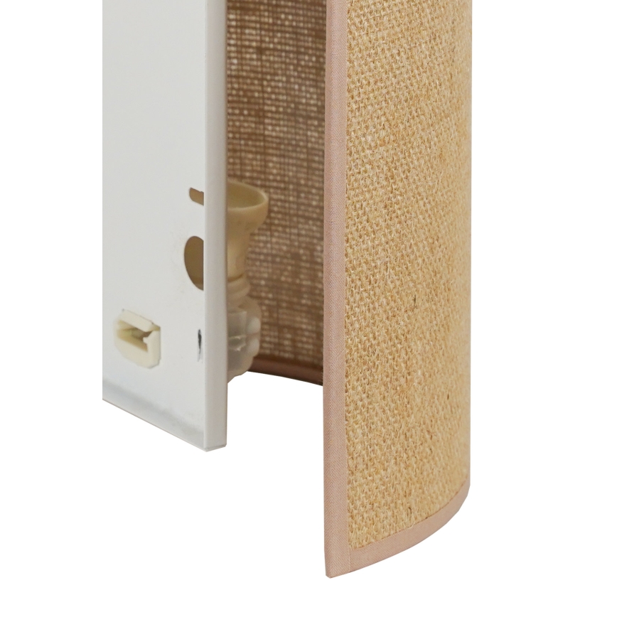 Duolla - Aplique YUTE 1xE27/15W/230V diá. 20 cm marrón