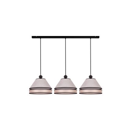 Duolla - Lámpara colgante AVIGNON 3xE27/15W/230V beige