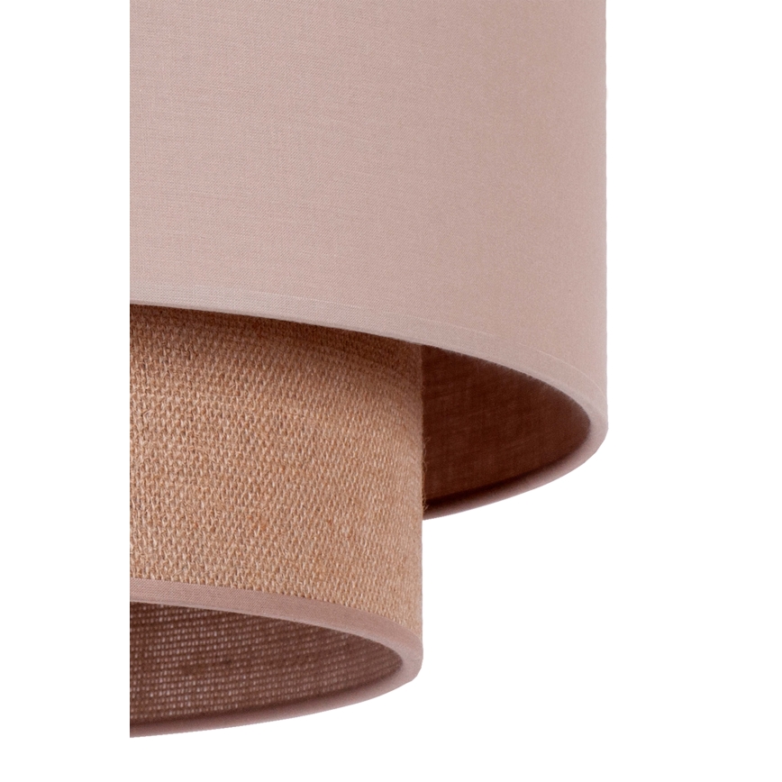 Duolla - Lámpara colgante BOHO 1xE27/15W/230V diá. 45 cm beige/marrón