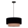Duolla - Lámpara colgante BOHO 1xE27/15W/230V diá. 45 cm negro/marrón