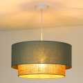 Duolla - Lámpara colgante BOHO 1xE27/15W/230V diá. 45 cm verde/marrón