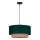 Duolla - Lámpara colgante BOHO 1xE27/15W/230V diá. 45 cm verde/marrón
