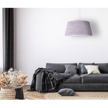 Duolla - Lámpara colgante BOUCLE 1xE27/15W/230V diá. 50 cm gris