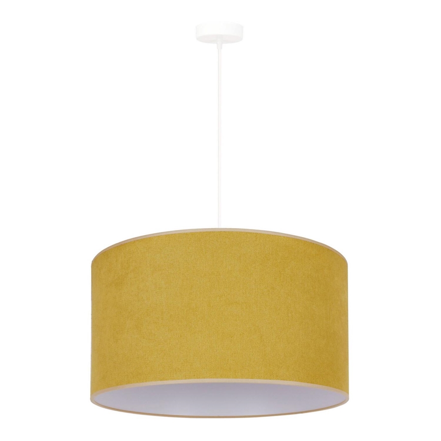 Duolla - Lámpara colgante BRISTOL 1xE27/15W/230V diá. 45 cm amarillo/blanco