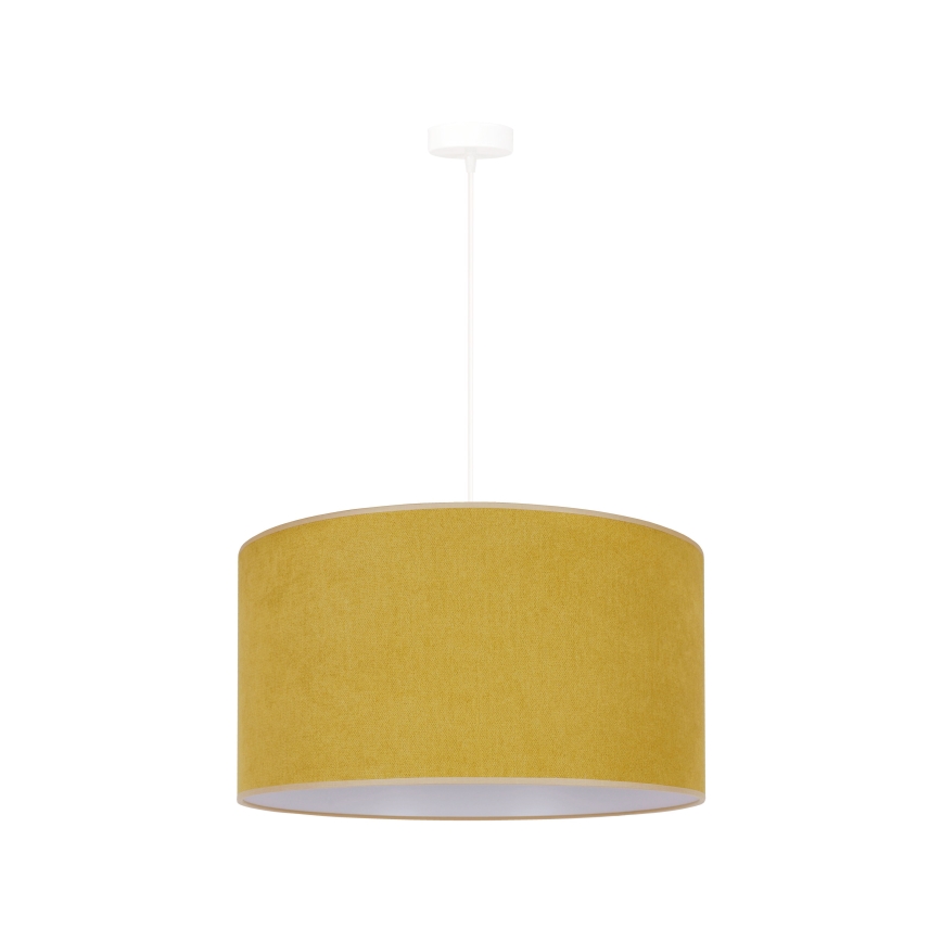 Duolla - Lámpara colgante BRISTOL 1xE27/15W/230V diá. 45 cm amarillo/blanco