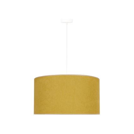 Duolla - Lámpara colgante BRISTOL 1xE27/15W/230V diá. 45 cm amarillo/blanco
