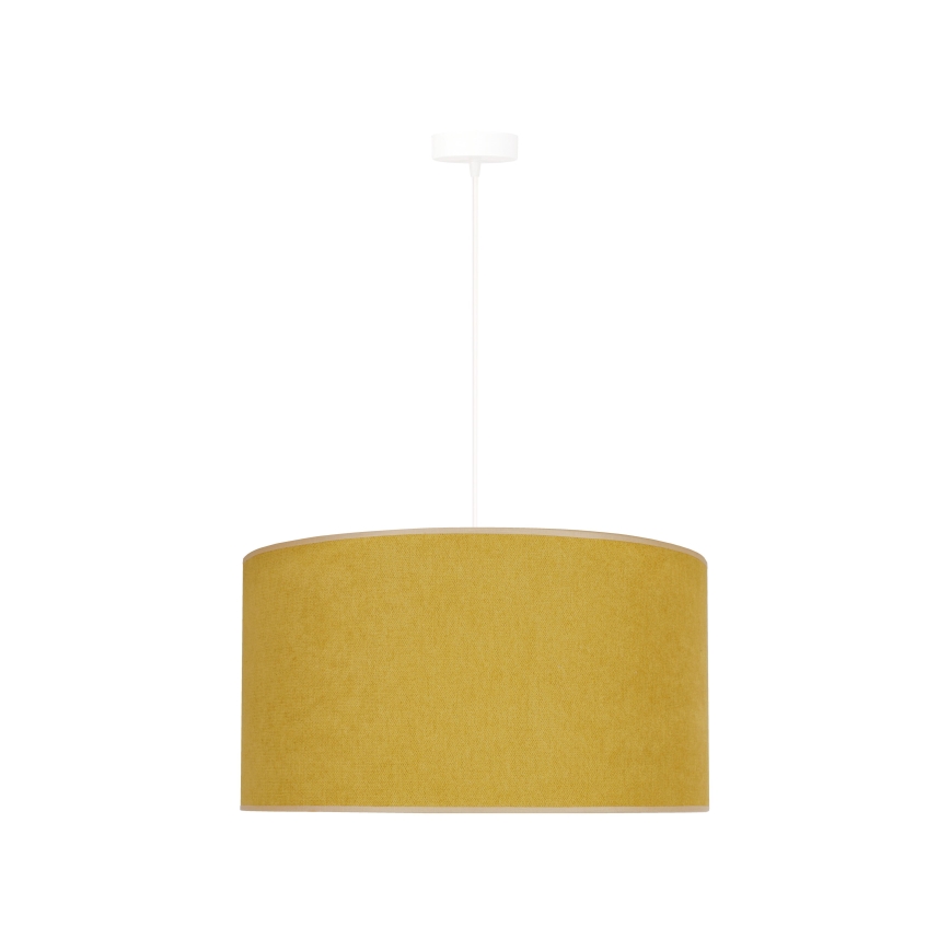 Duolla - Lámpara colgante BRISTOL 1xE27/15W/230V diá. 45 cm amarillo/blanco