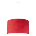 Duolla - Lámpara colgante BRISTOL 1xE27/40W/230V diá. 45 cm rojo