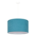 Duolla - Lámpara colgante BRISTOL 1xE27/40W/230V diá. 45 cm turquesa