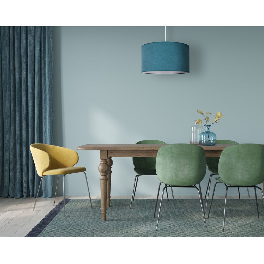 Duolla - Lámpara colgante BRISTOL 1xE27/40W/230V diá. 45 cm turquesa