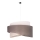 Duolla - Lámpara colgante BROOKLYN 1xE27/40W/230V diá. 50 cm gris/beige/blanco