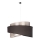 Duolla - Lámpara colgante BROOKLYN 1xE27/40W/230V diá. 50 cm plata/negro