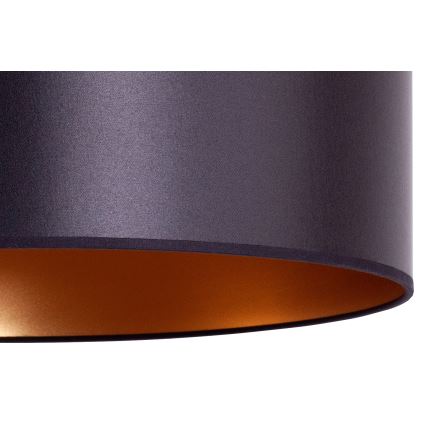 Duolla - Lámpara colgante CANNES 1xE27/15W/230V diá. 50 cm negro/cobre