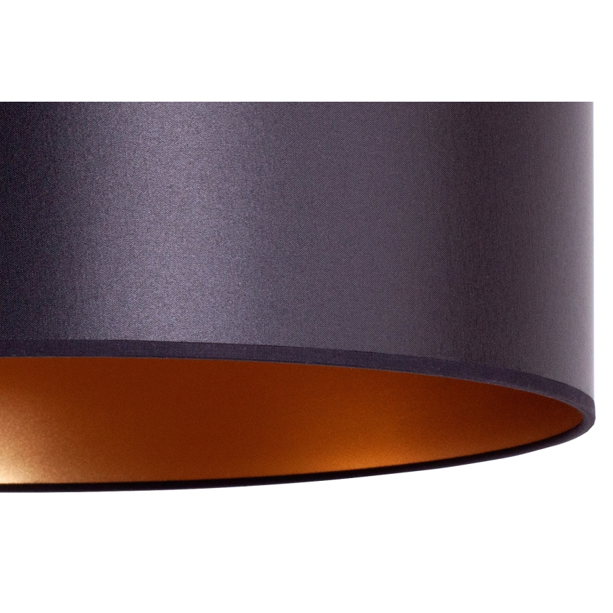 Duolla - Lámpara colgante CANNES 1xE27/15W/230V diá. 50 cm negro/cobre