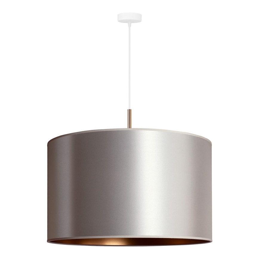 Duolla - Lámpara colgante CANNES 1xE27/15W/230V diá. 50 cm plata/cobre