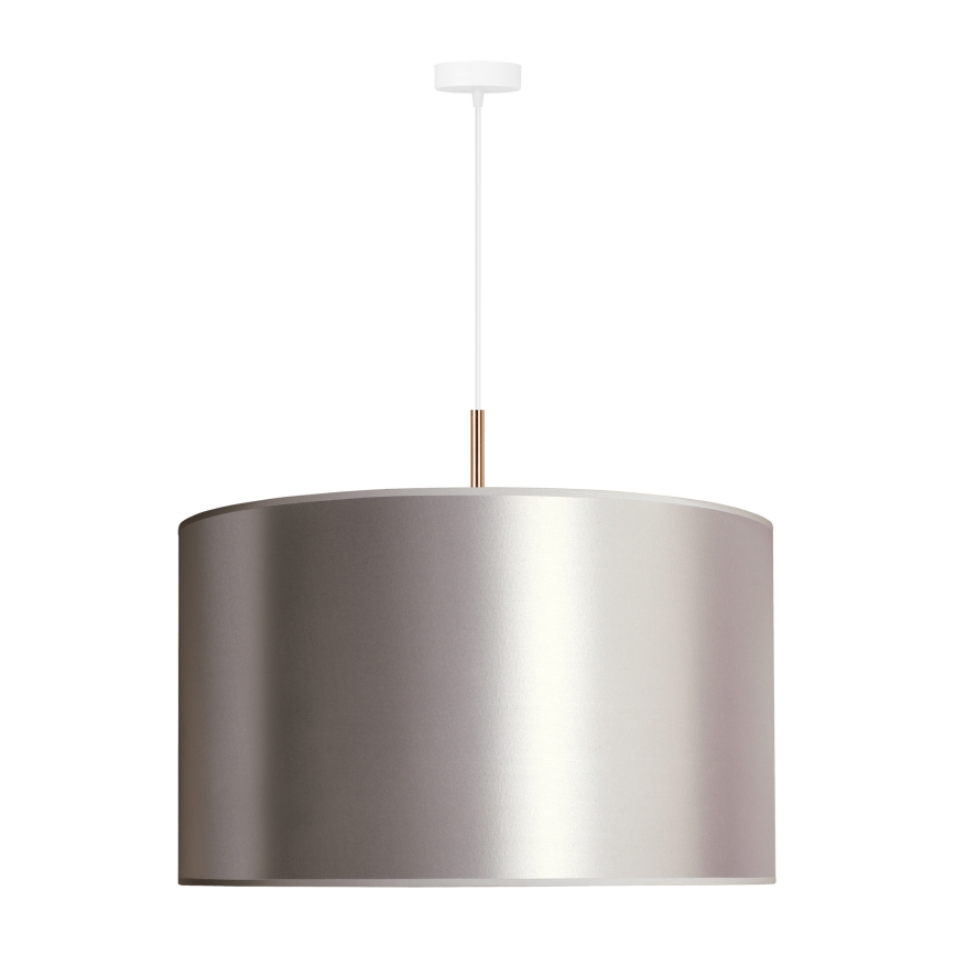 Duolla - Lámpara colgante CANNES 1xE27/15W/230V diá. 50 cm plata/cobre