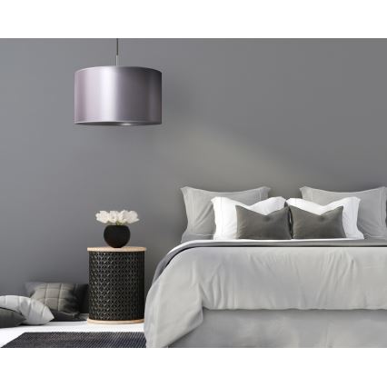 Duolla - Lámpara colgante CANNES 1xE27/15W/230V diá. 50 cm plata