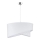 Duolla - Lámpara colgante CELLO 1xE27/40W/230V diá. 45 cm blanco/encaje