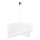Duolla - Lámpara colgante CELLO 1xE27/40W/230V diá. 45 cm blanco/plata
