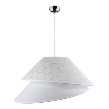 Duolla - Lámpara colgante COCO 1xE27/40W/230V diá. 50 cm blanco