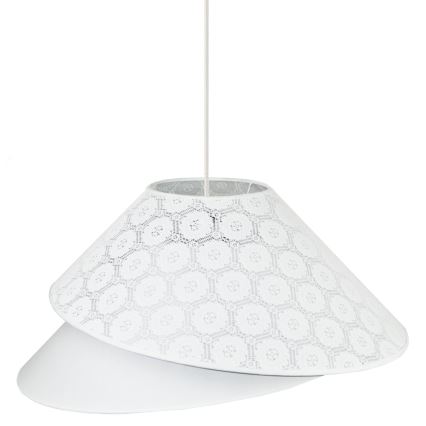 Duolla - Lámpara colgante COCO 1xE27/40W/230V diá. 50 cm blanco