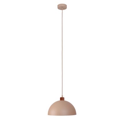 Duolla - Lámpara colgante con cable IRONLINE 1xE27/15W/230V Ø 27 cm beige/cobre