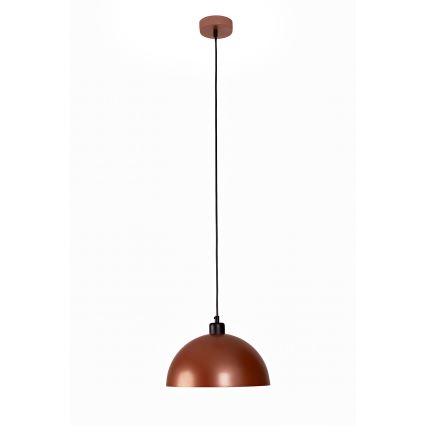 Duolla - Lámpara colgante con cable IRONLINE 1xE27/15W/230V Ø 27 cm cobre/negro