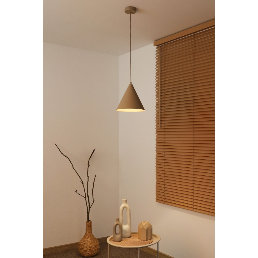 Duolla - Lámpara colgante con cable IRONLINE 1xG9/3W/230V Ø 25 cm beige