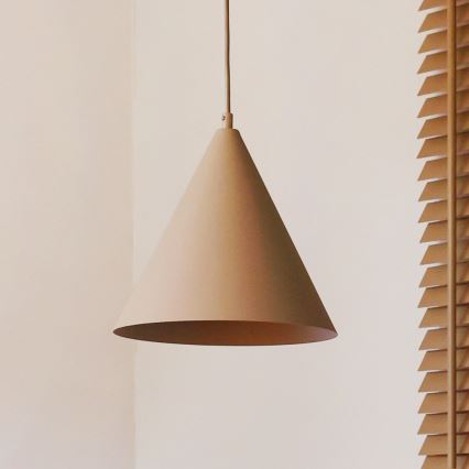 Duolla - Lámpara colgante con cable IRONLINE 1xG9/3W/230V Ø 25 cm beige