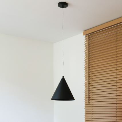 Duolla - Lámpara colgante con cable IRONLINE 1xG9/3W/230V Ø 25 cm negra