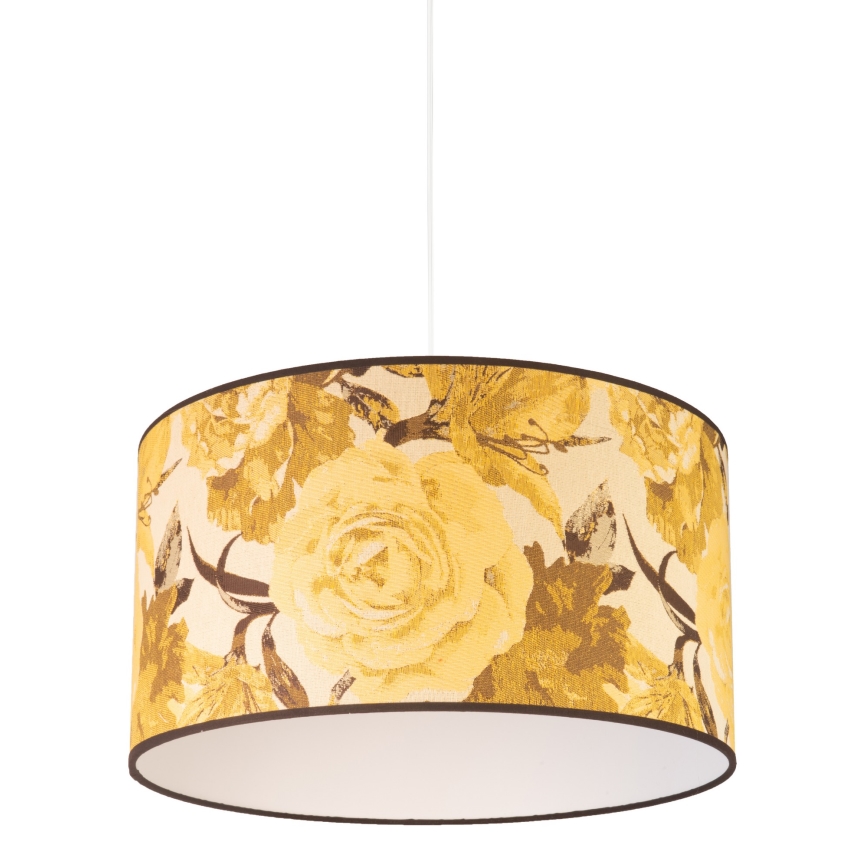 Duolla - Lámpara colgante CONSTANCE 1xE27/40W/230V diá. 45 cm amarillo